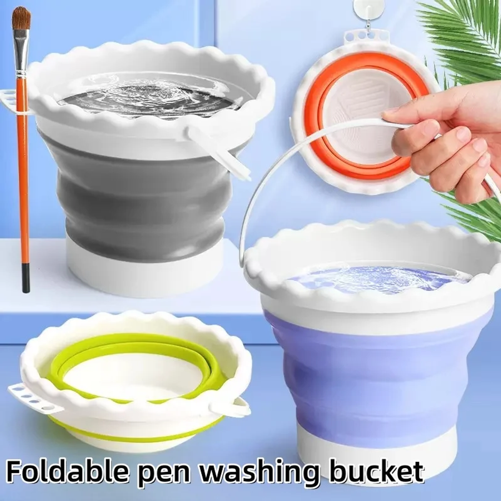 Art & Craft Valley - Collapsible Foldable Paint Brush Water Bucket