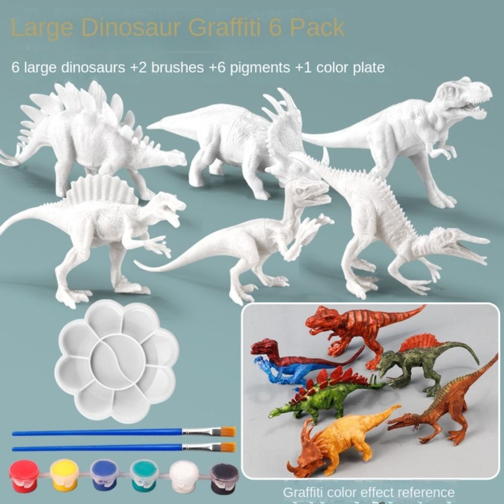 Dinosaur And Craft - Educational DIY Painting Animal Dinosaur Doll