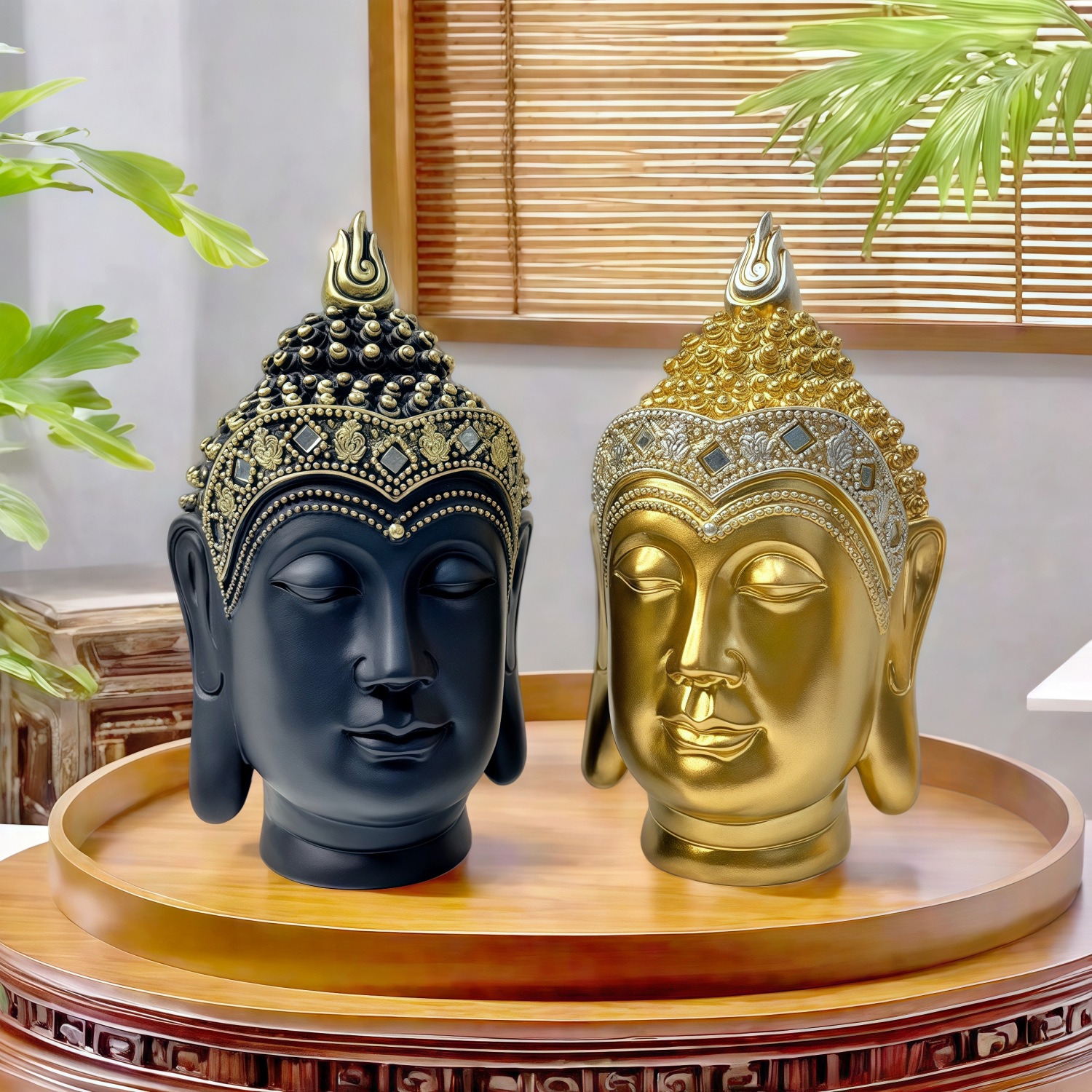 Art Craft India - Sakyamuni Buddha Head Statue Tathagata Figurine
