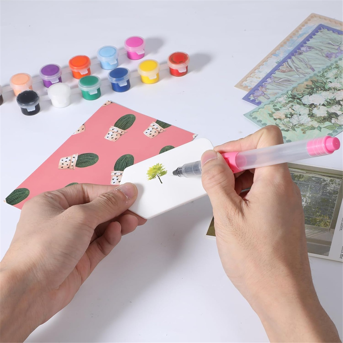 Calligraphy Pen Set - AA98 6Pcs Brushes for Painting Watercolor