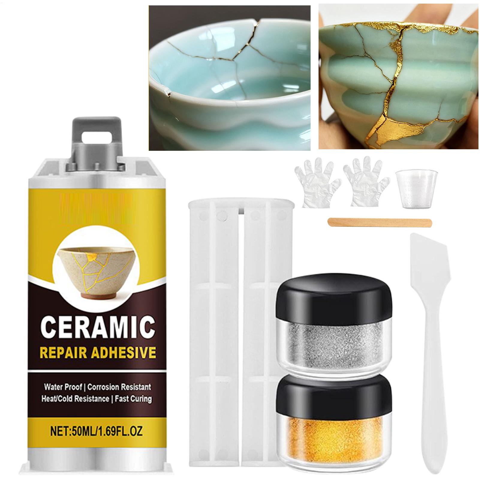 Art Craft Board - Porcelaine Repair Kit Gold Ceramic Glue