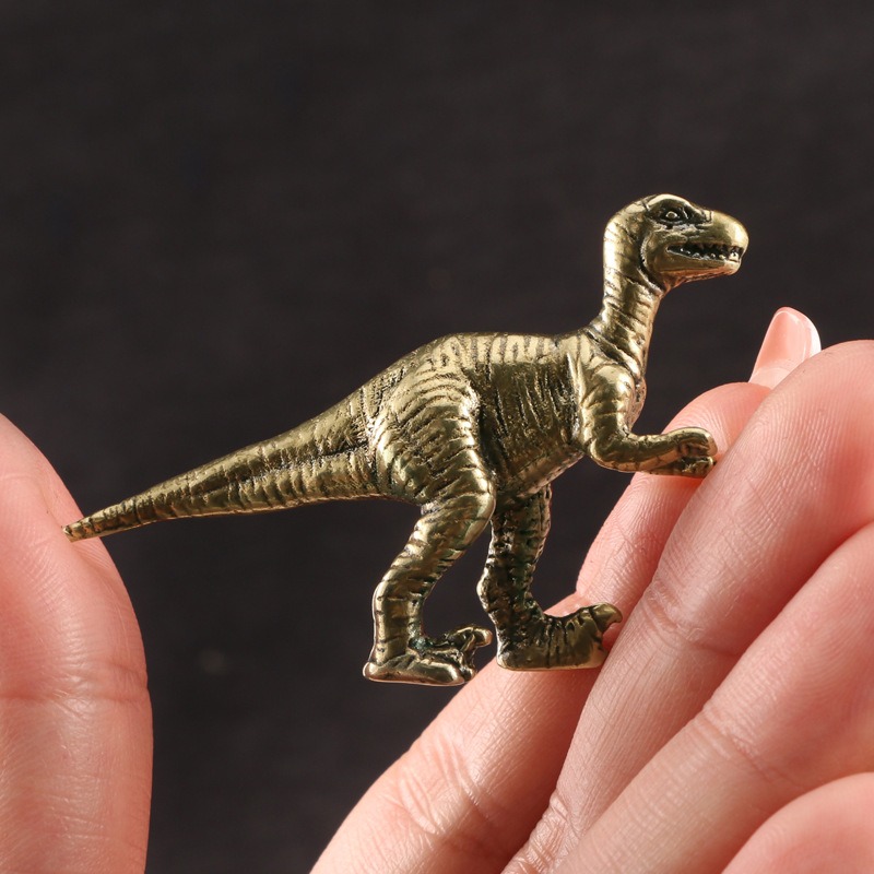 Dinosaur And Craft - Brass Dinosaur Ornament With Antique Finish