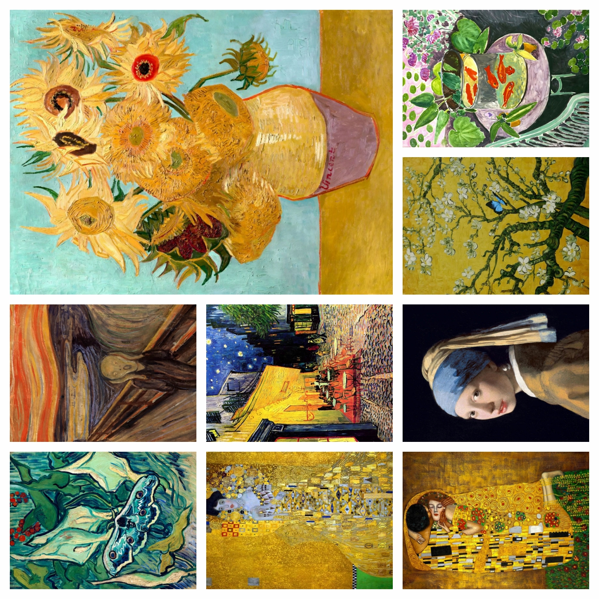 Art Portfolio Bag - Famous Artist Salvador Dali,Van Gogh,Gustav Klimt