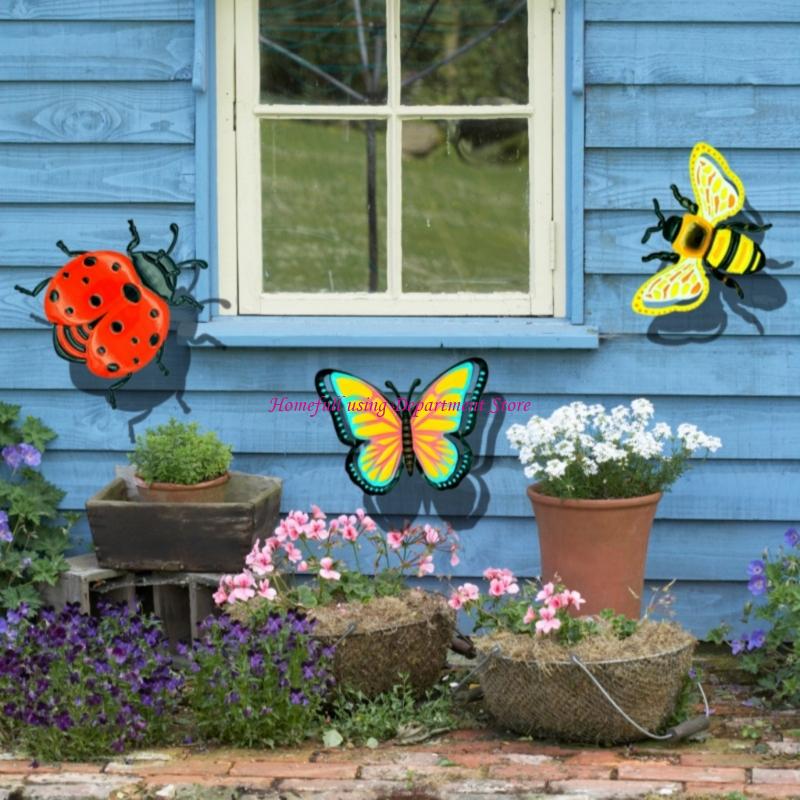Art Craft Ladybug - Delicate Iron Butterfly Honeybees Ladybugs Ornaments