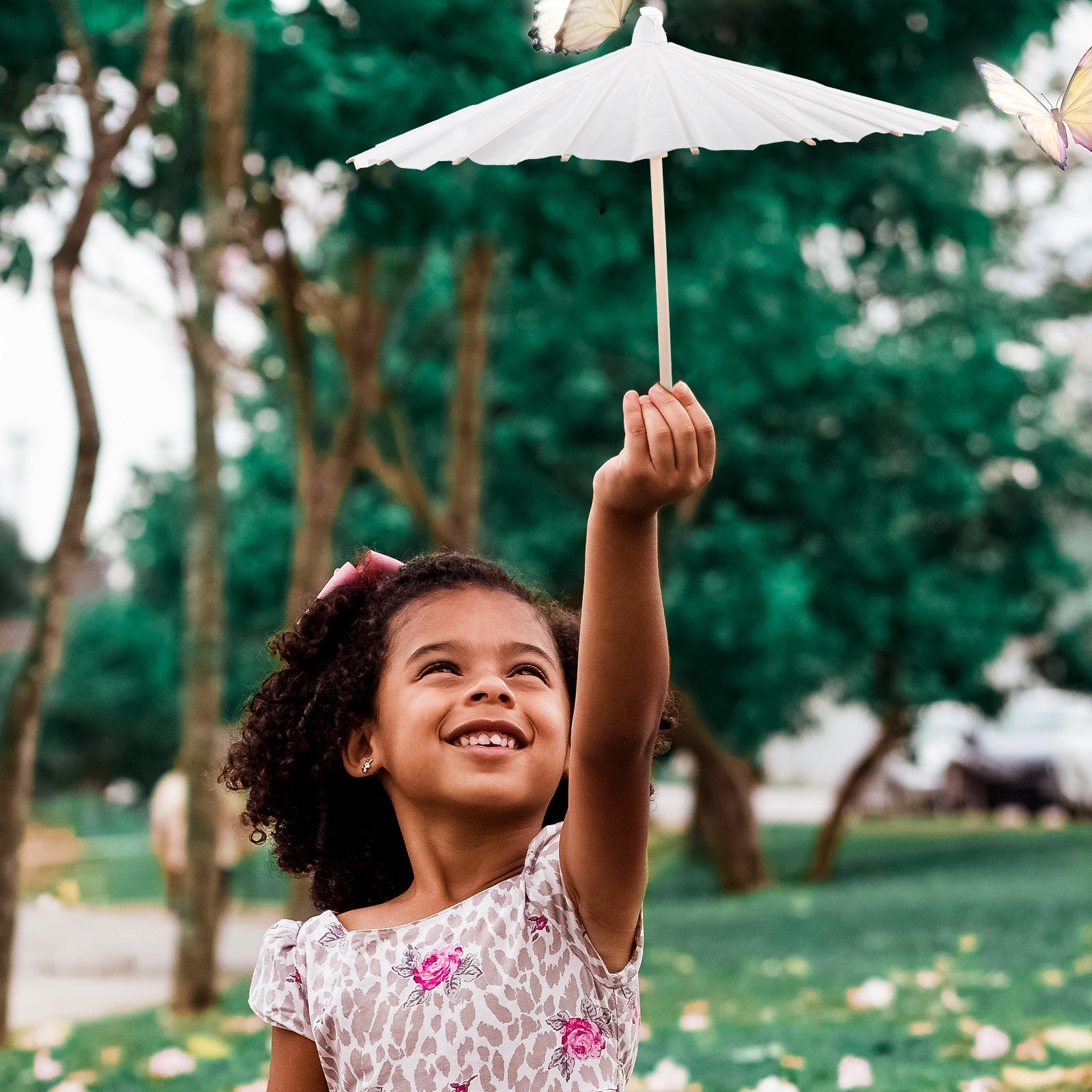 Art Craft Umbrella - 4Pcs DIY Paper Oil Paper Umbrella