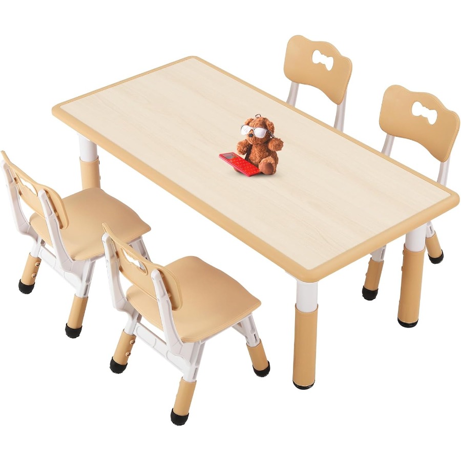 Art Craft Classes - Table and 4 Chairs Set for