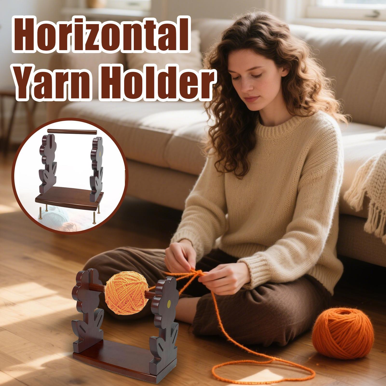 Art Craft Tools - Crochet Yarn Holder Wooden Yarn Holder