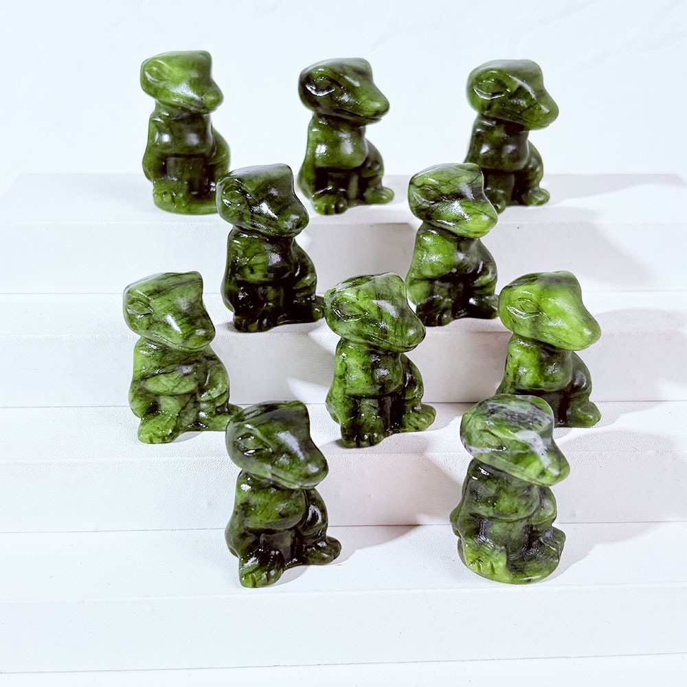 1PC Natural Crystal Green Jade - Dinosaur And Craft recension och pris