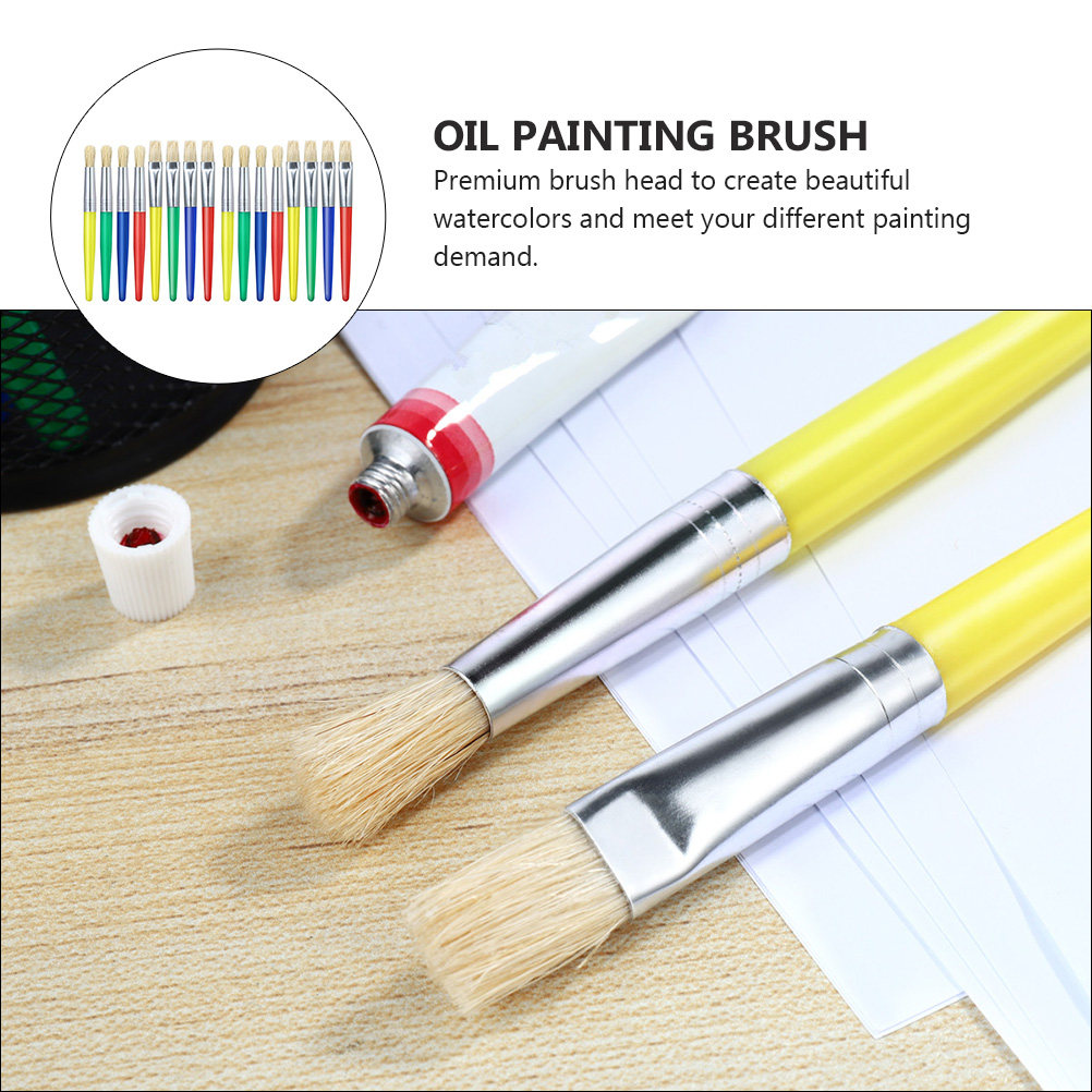 16Pcs Kids Paint Brush Set Pla - Art Craft Classes recension och pris