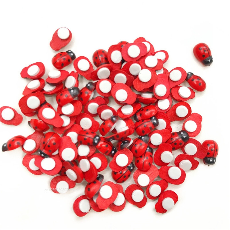 100pcs Mini Ladybugs Wood Craf - Art Craft Ladybug recension och pris
