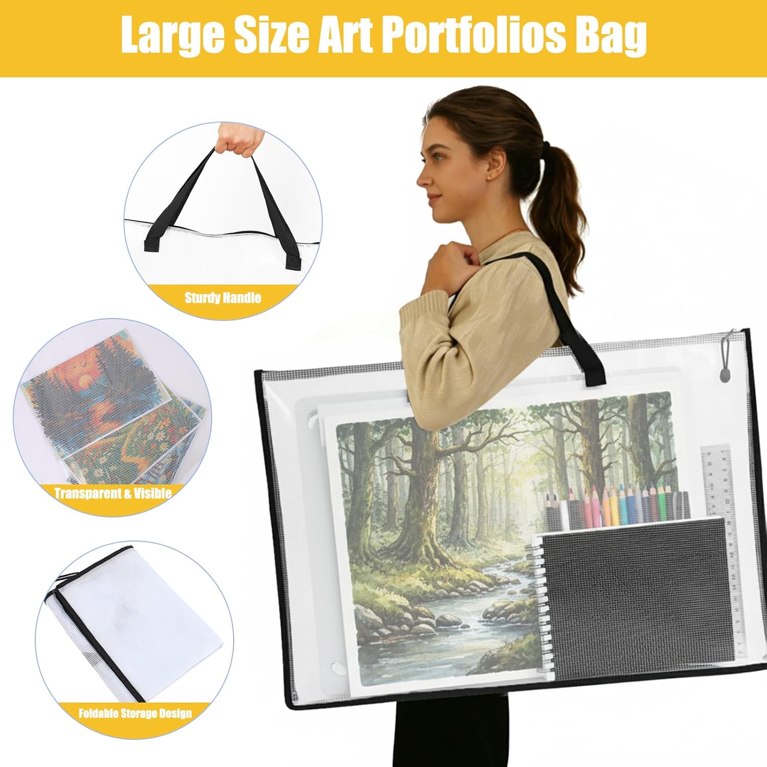 4-Pack 24x36in Art Portfolio B - Art Portfolio Bag recension och pris