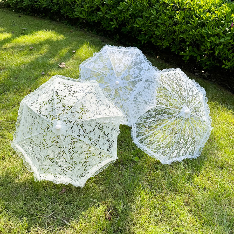 1PC Mini Wedding Lace Parasol, - Art Craft Umbrella recension och pris