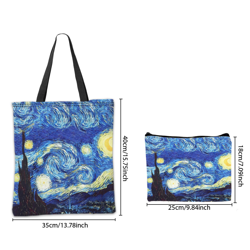 Van Gogh Series Tote Bag Cosme - Art Portfolio Bag recension och pris