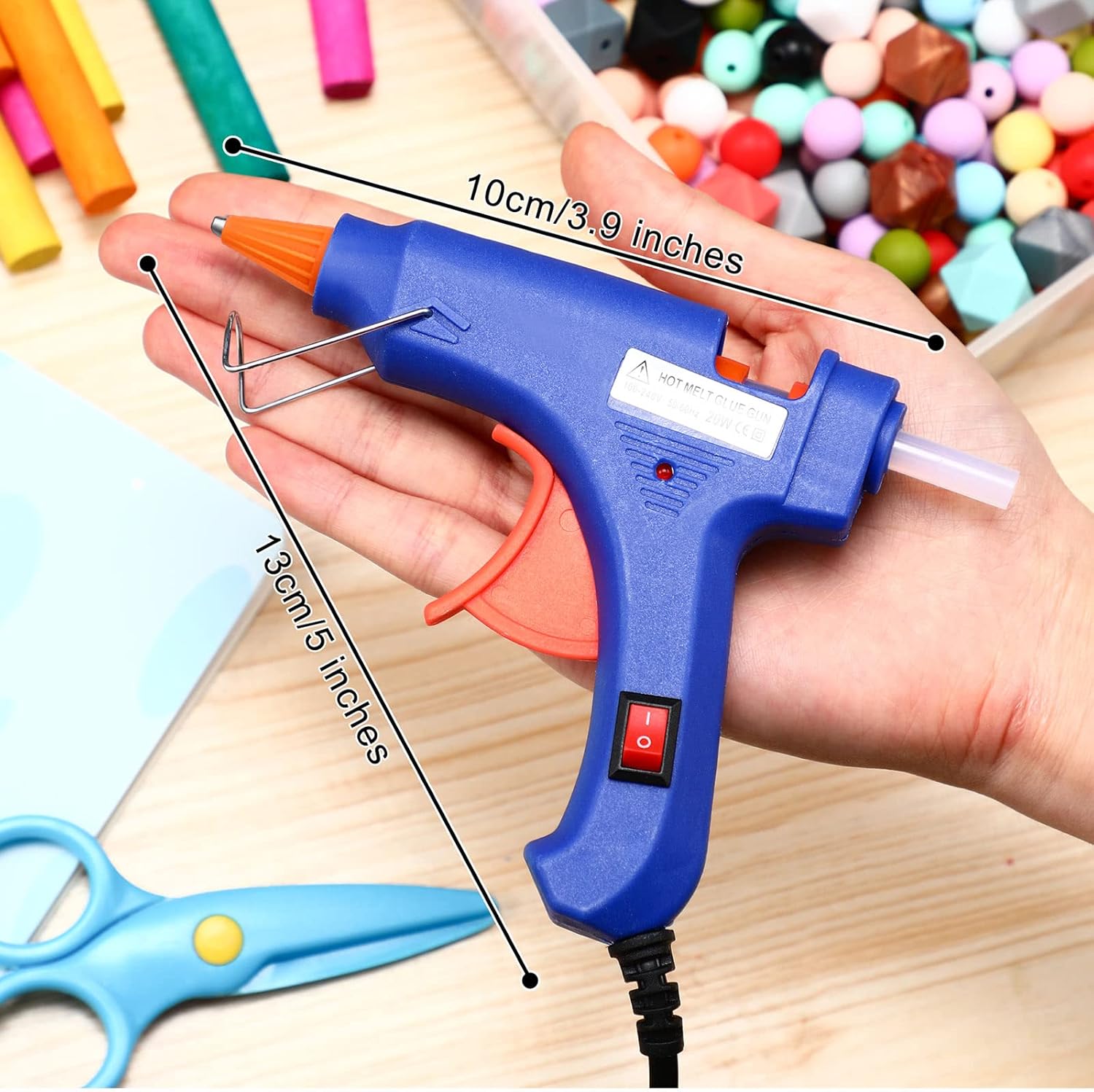 4 Pieces Mini Hot Glue Gun Wit - Art Craft Classes recension och pris