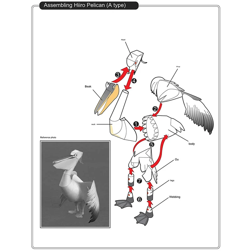 Dalmatian Pelican Origami Art  - Art Craft Center recension och pris