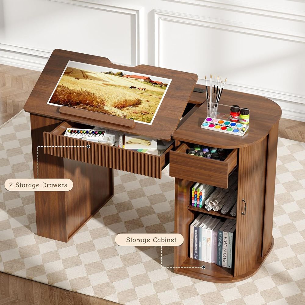 Storage Cabinet Desk with Draw - Art & Craft Valley recension och pris