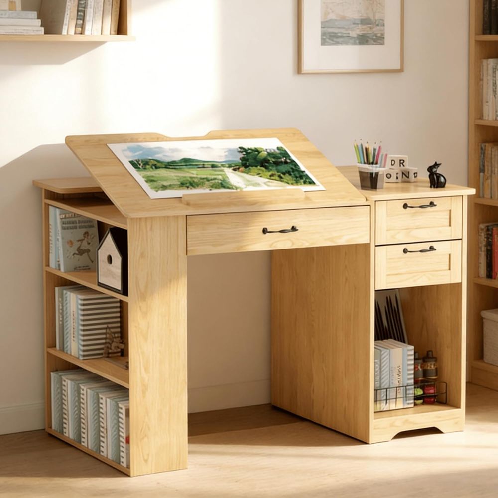 Adjustable Desk with Storage,  - Art & Craft Valley recension och pris
