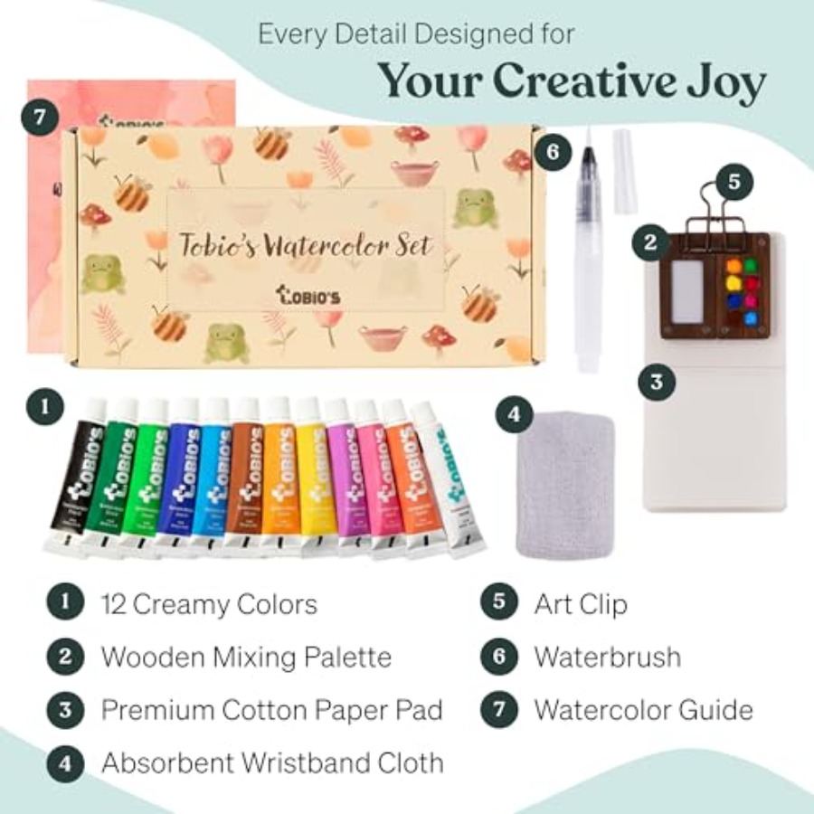 Original Mini Wooden Watercolo - Art & Craft Valley recension och pris