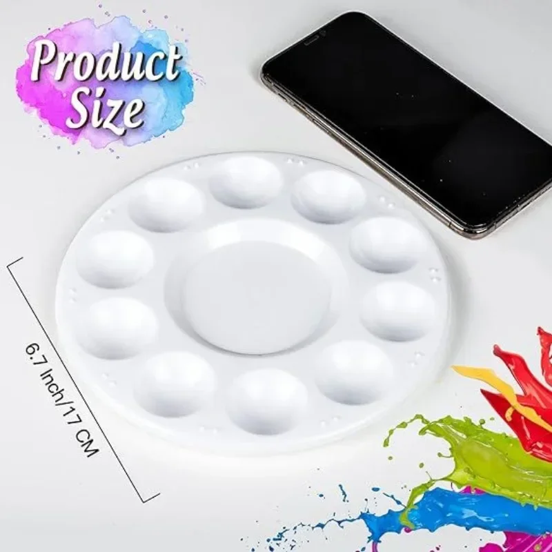 1pc White Round Plastic Paint  - Art Craft Classes recension och pris