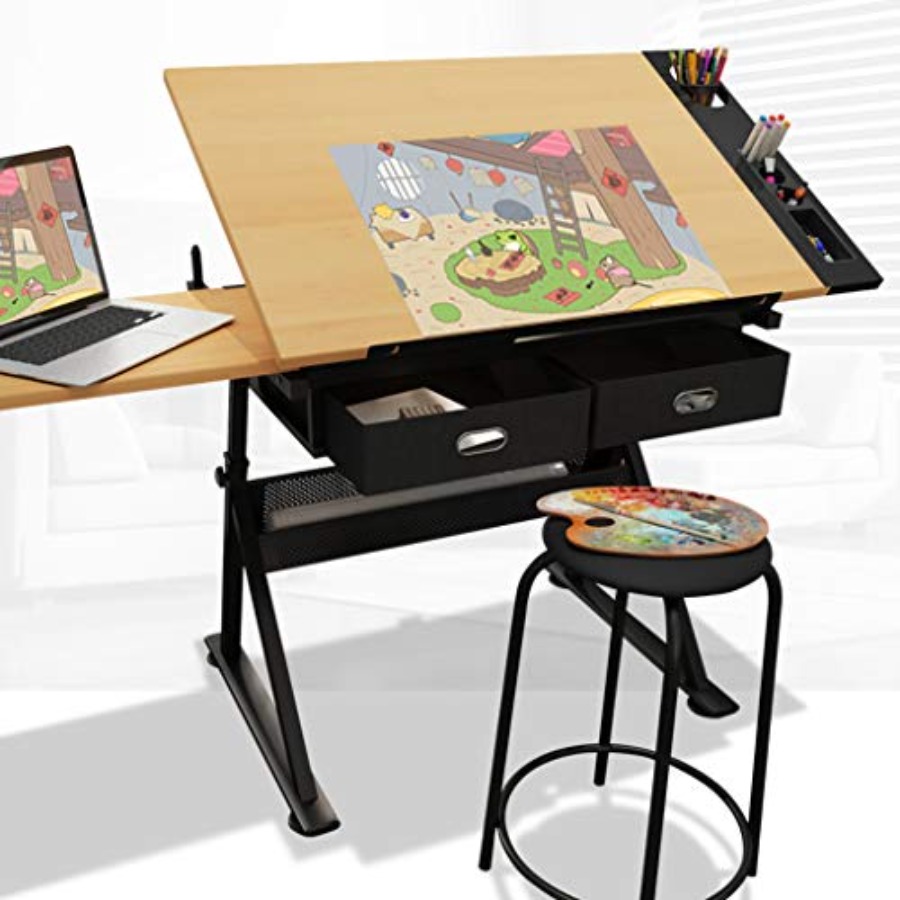 Drafting Table with Storage He - Art & Craft Job Vacancies recension och pris