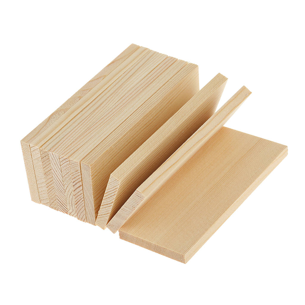 10Pcs Unfinished Wooden Rectan - Art Craft Board recension och pris