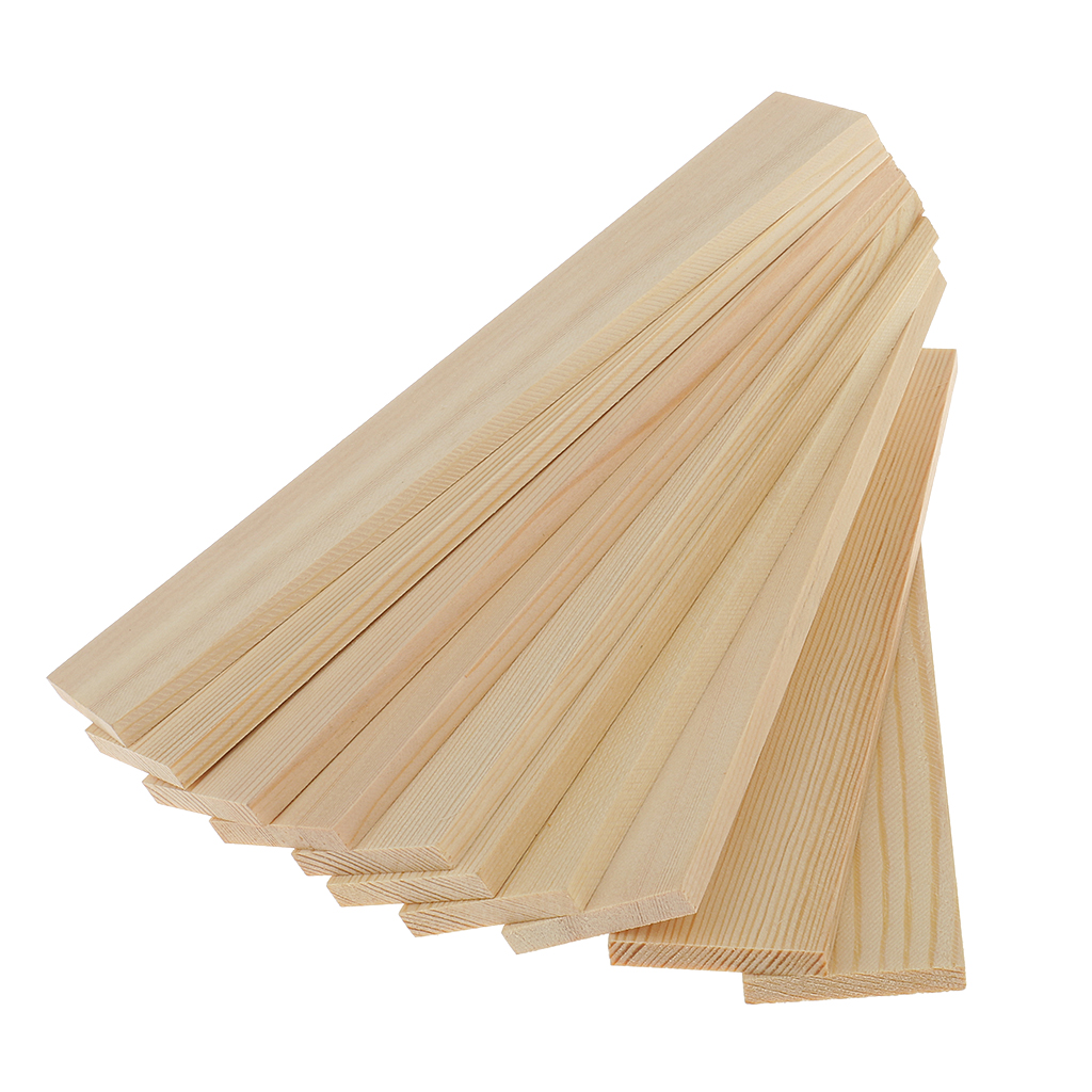 10Pcs Unfinished Wooden Rectan - Art Craft Board recension och pris