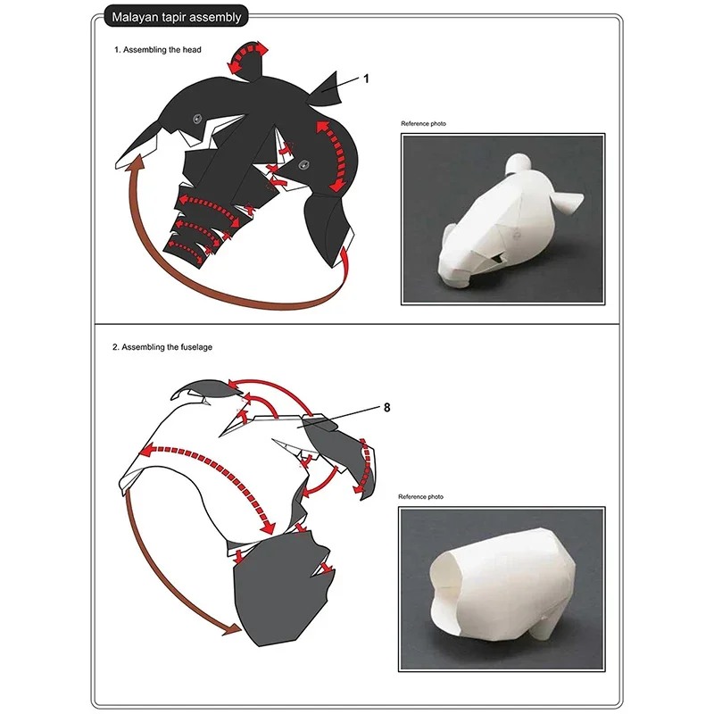 Malayan Tapir Origami Art Mini - Art Craft Center recension och pris