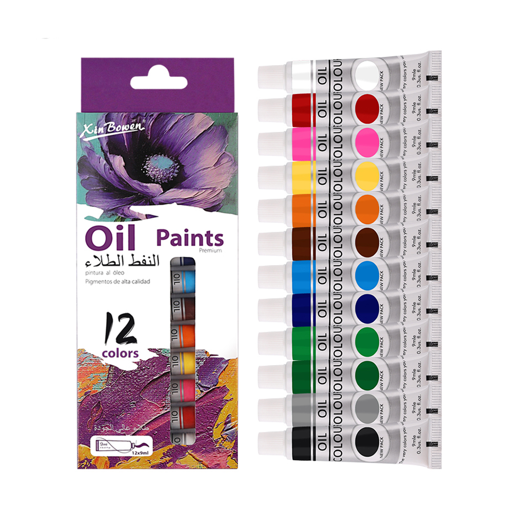 12 Color Oil Paints Set 9ml Tu - Art Craft Youtube recension och pris