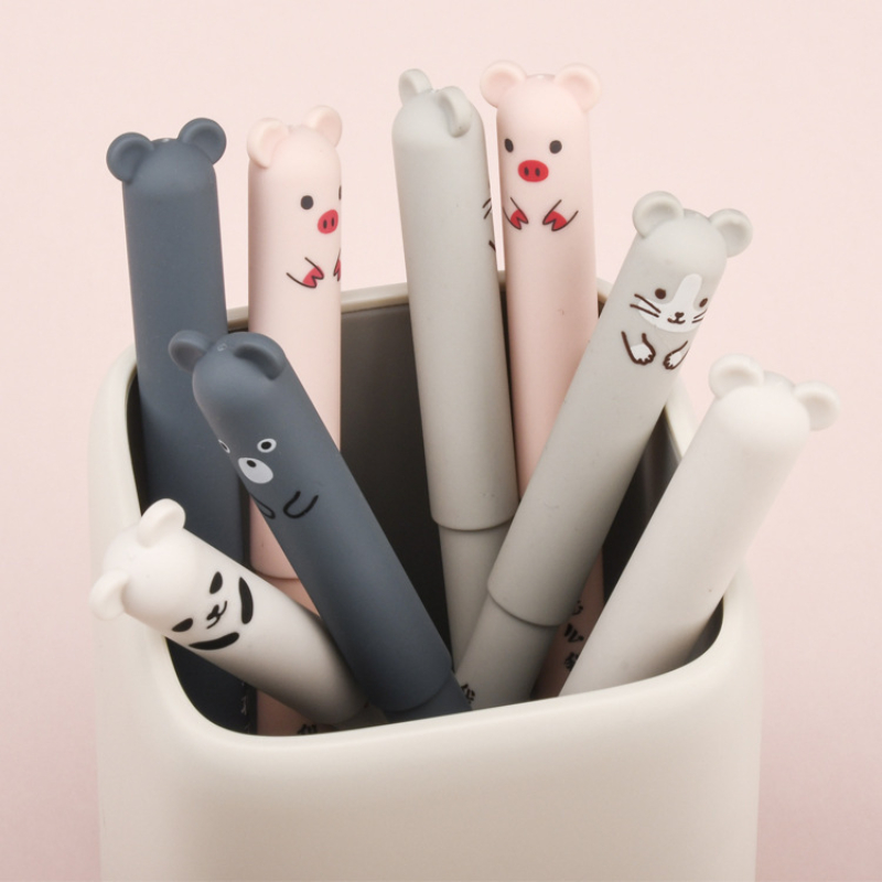 Cute Cartoon Cat Erasable Gel  - Calligraphy Pen Set recension och pris