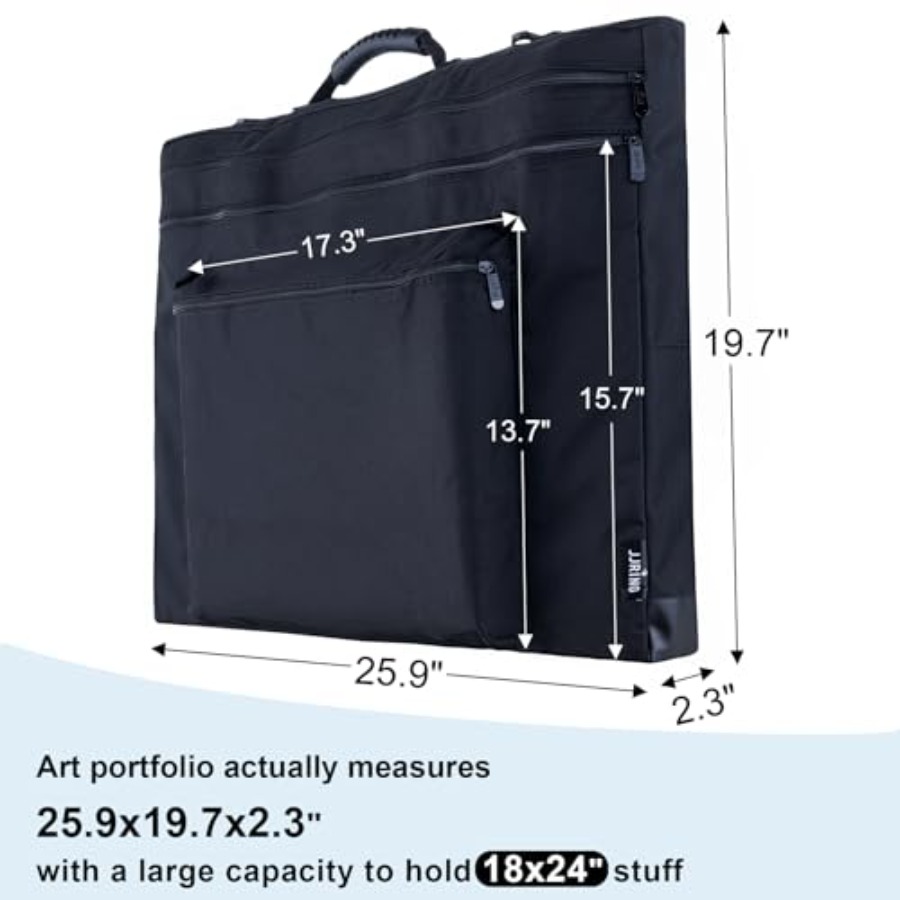 JJRING 18x24 Art Portfolio Tot - Art Portfolio Bag recension och pris
