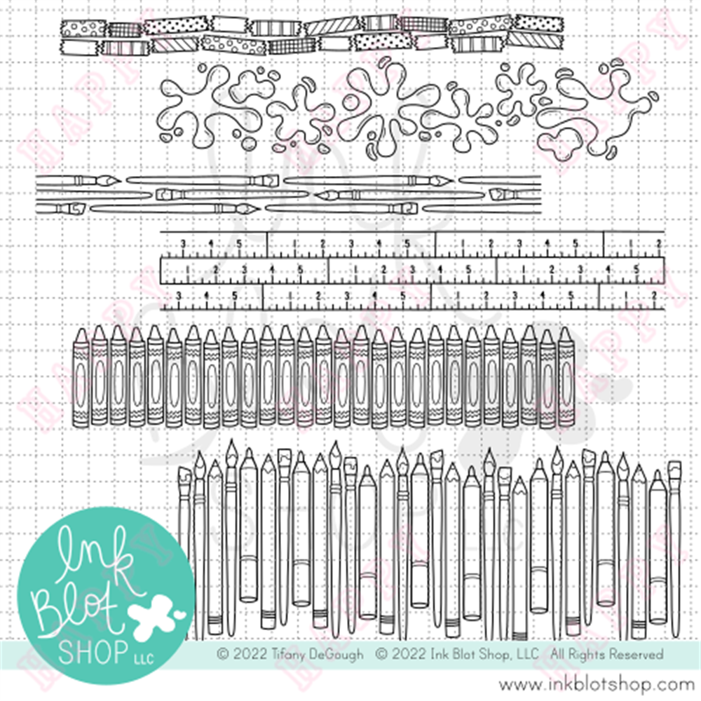 Clear Stamps Arts And Crafts B - Art Craft Umbrella recension och pris