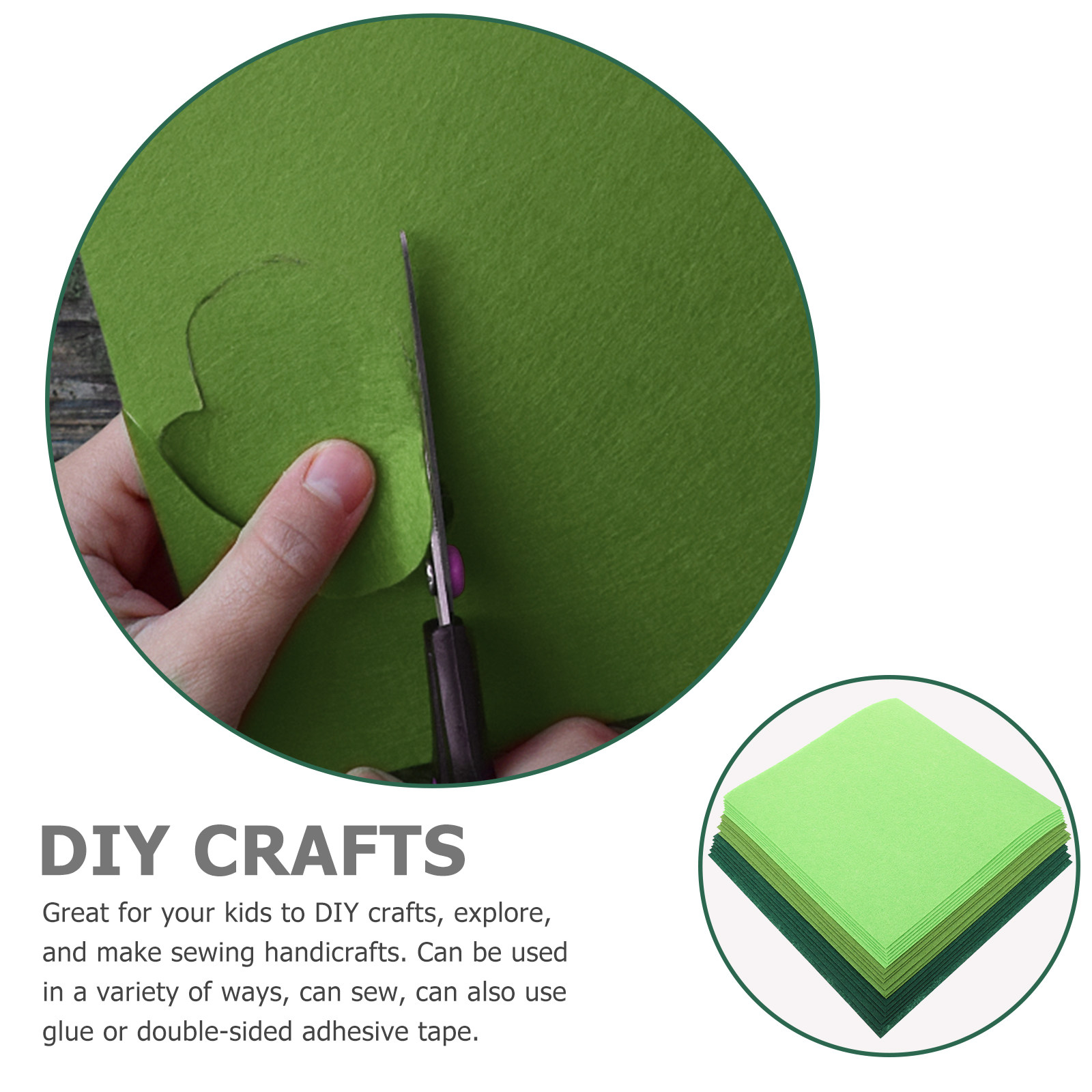 18Pcs Polyester Felt Fabric Sh - Art Craft Classes recension och pris