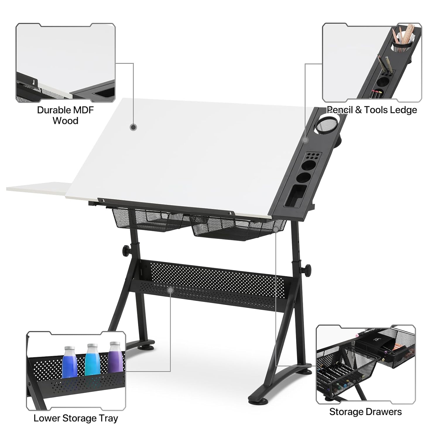 Adjustable Drafting Desk with  - Art & Craft Job Vacancies recension och pris