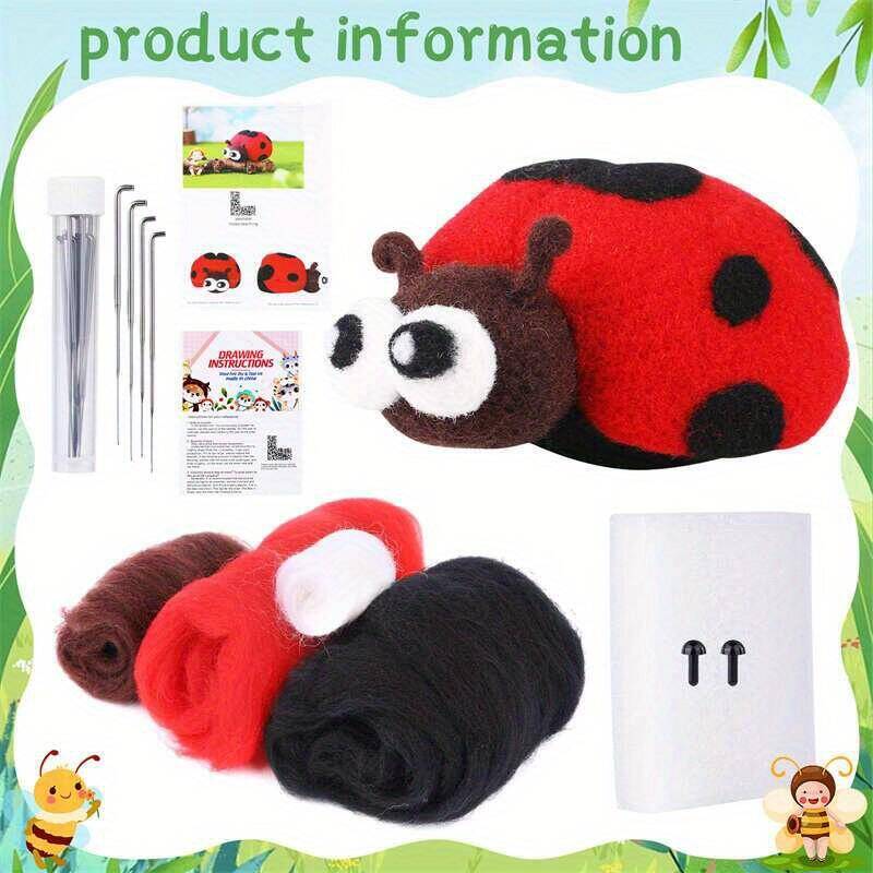 Wool Felt Doll Ladybug Animals - Art Craft Ladybug recension och pris
