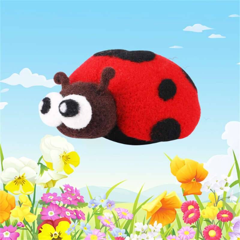 Wool Felt Doll Ladybug Animals - Art Craft Ladybug recension och pris
