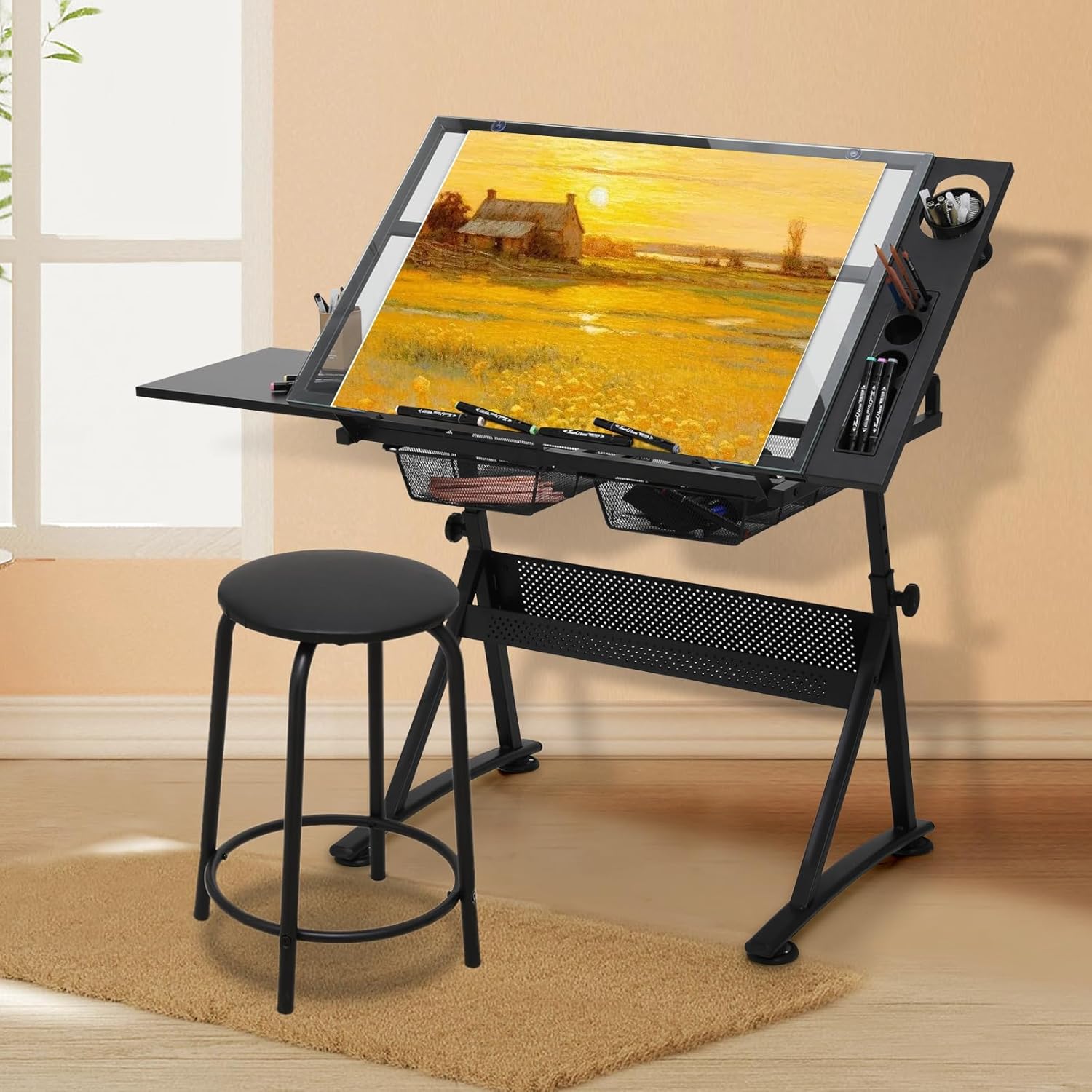 Drafting Table with Height Adj - Art & Craft Valley recension och pris
