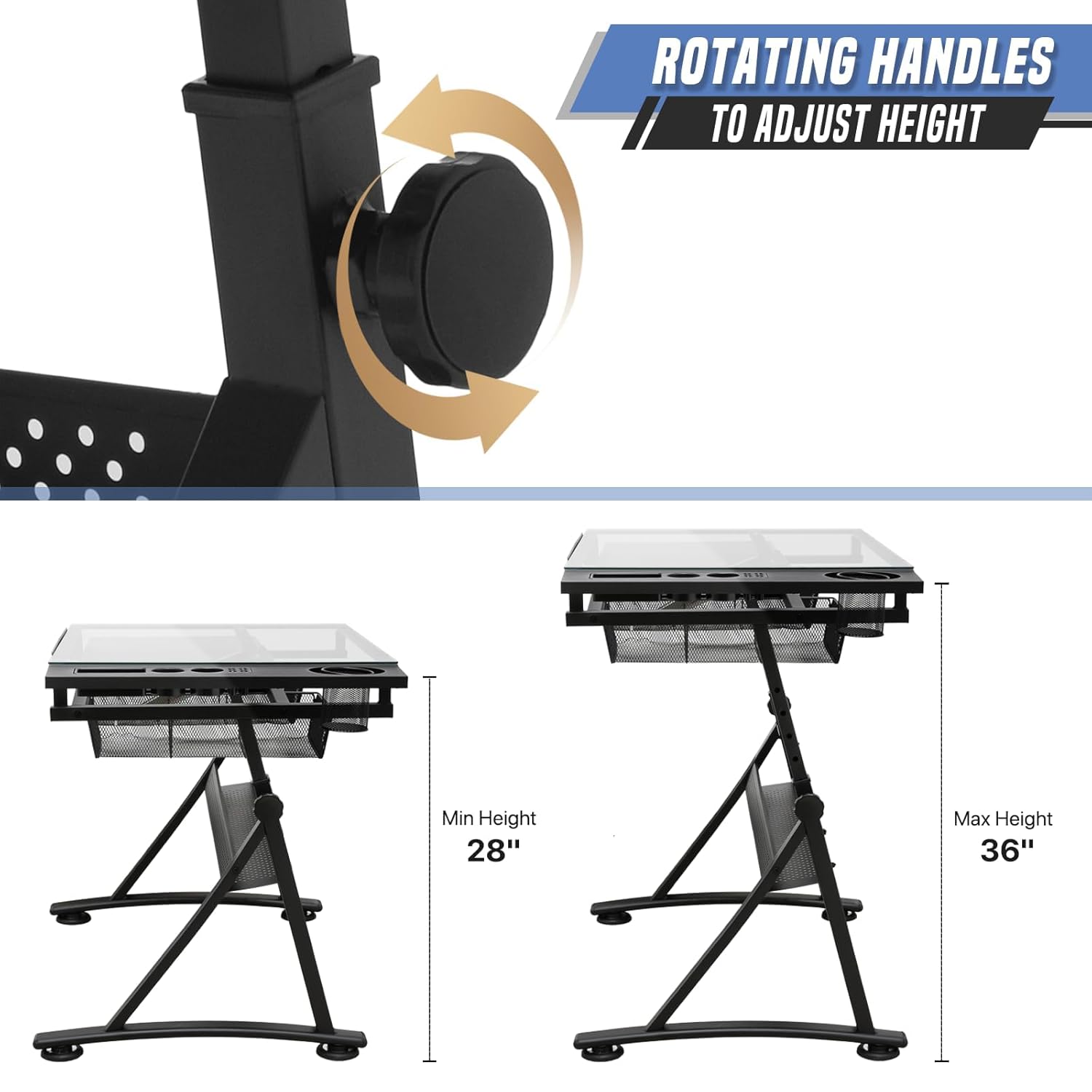 Drafting Table with Height Adj - Art & Craft Valley recension och pris