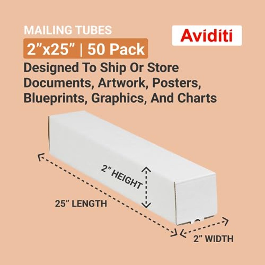 Cardboard Tubes with Caps 25