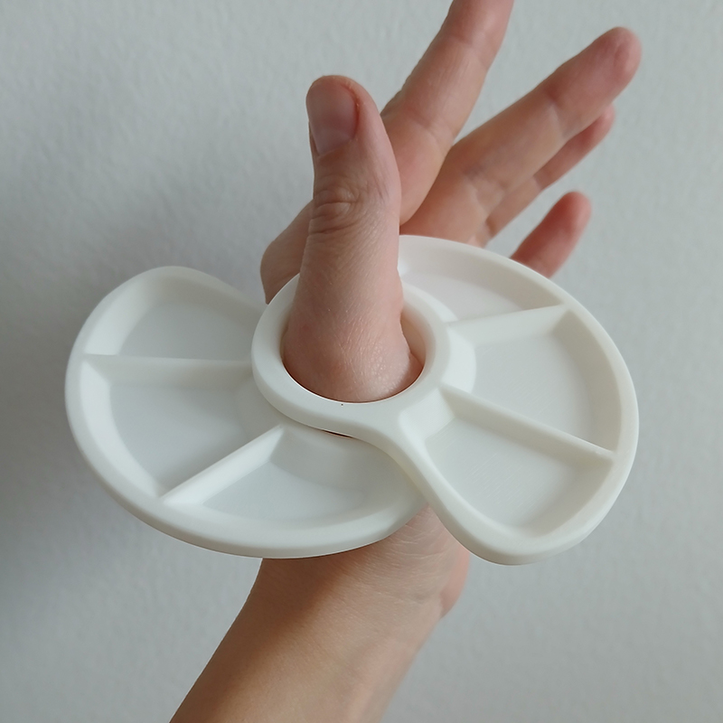 1/2pc Thumb Palette Ergonomic  - Art Craft Classes recension och pris