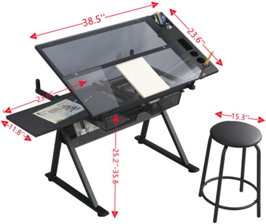 Table w/Stool, Height Adjustab - Art & Craft Job Vacancies recension och pris