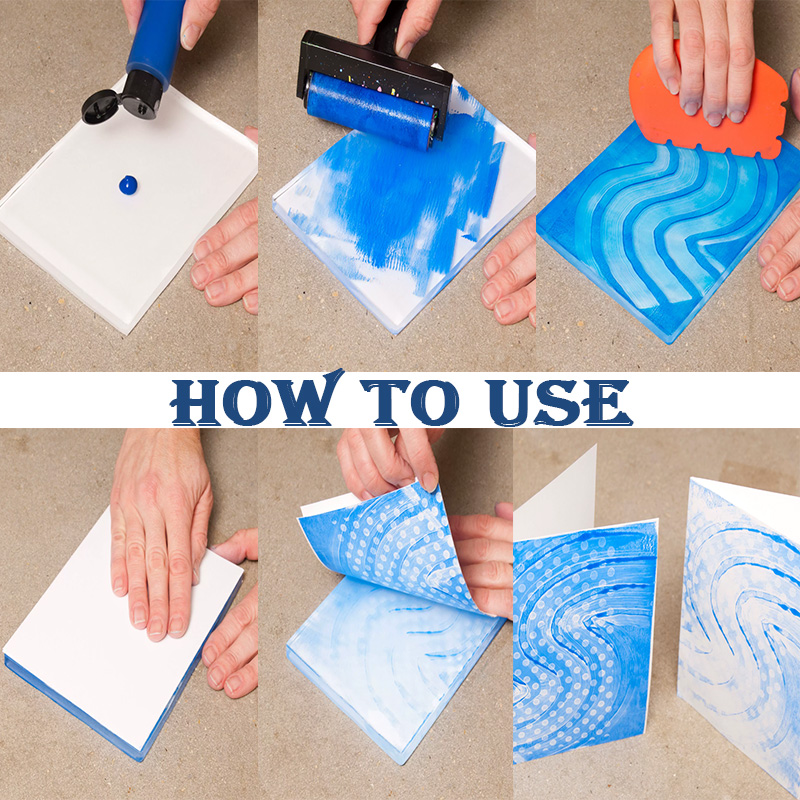 Bundle Gel Printing Plate Tool - Art Craft Board recension och pris