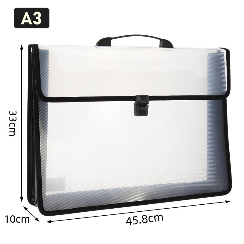 Portable Transparent Plastic B - Art Portfolio Bag recension och pris