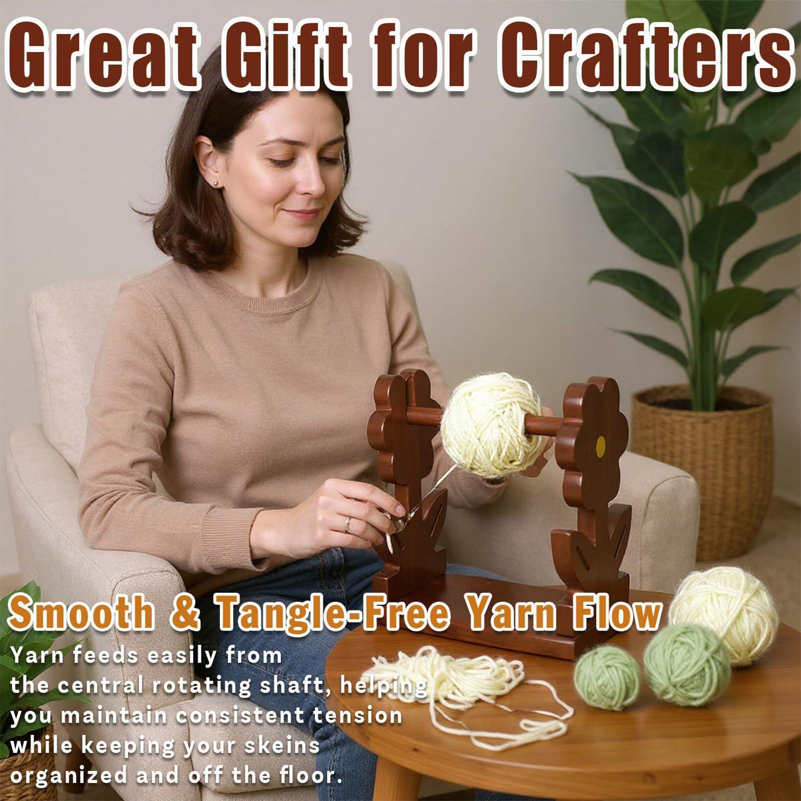Crochet Yarn Holder Wooden Yar - Art Craft Tools recension och pris