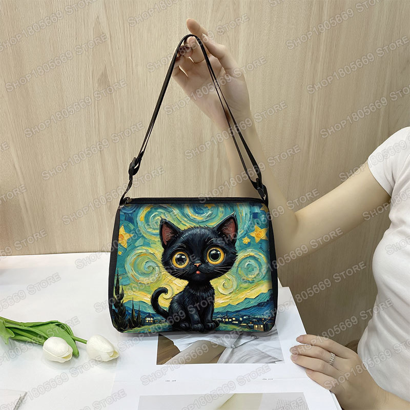 Oil Painting Van Gogh Black Ca - Art Portfolio Bag recension och pris
