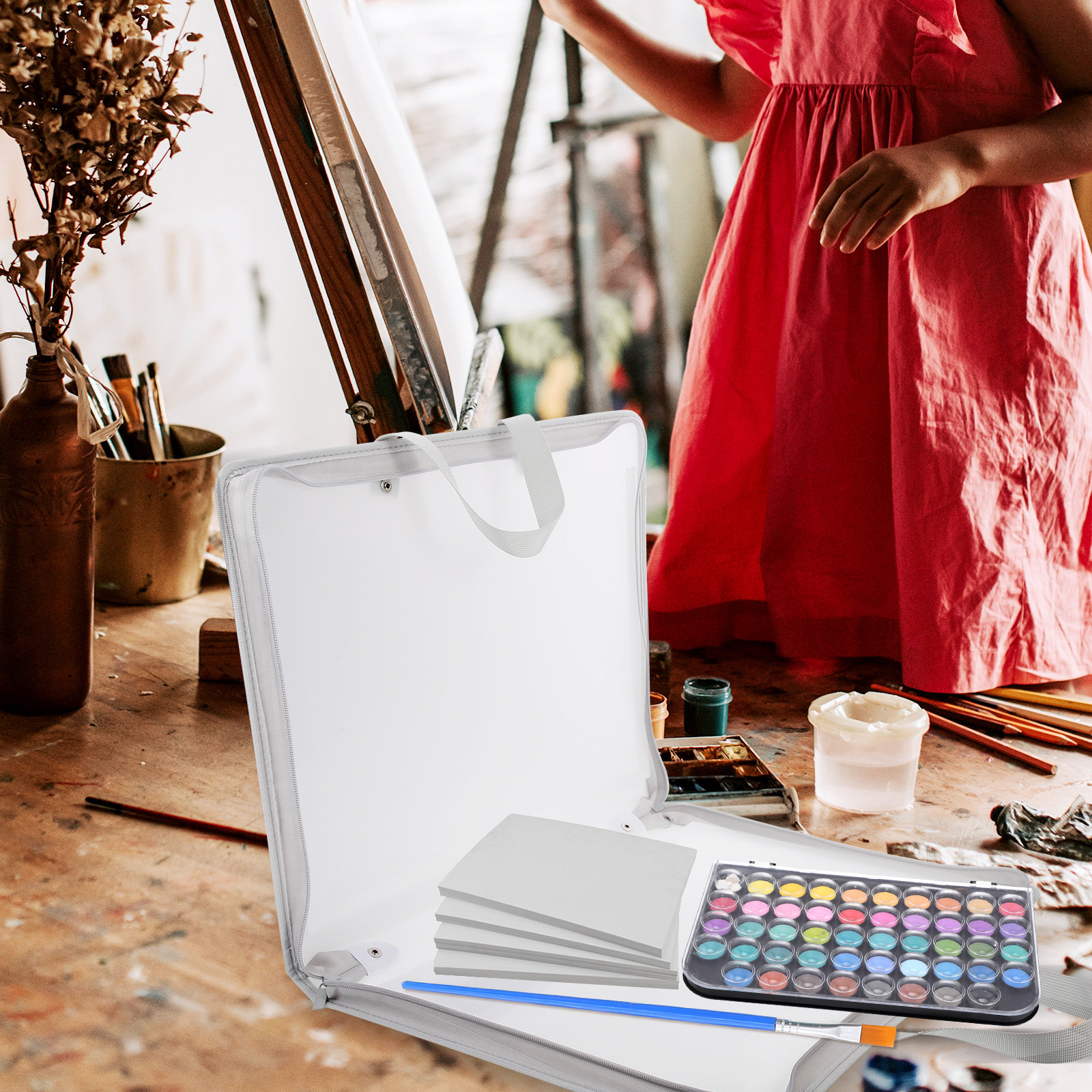 Portable File Portfolio Art St - Art Portfolio Bag recension och pris
